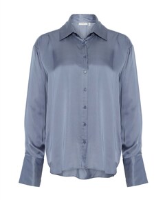 Dames blouse blauw