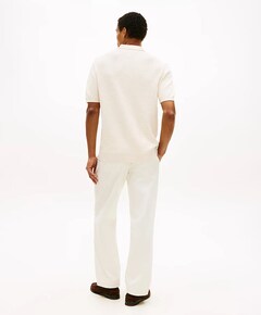 Heren polo ecru