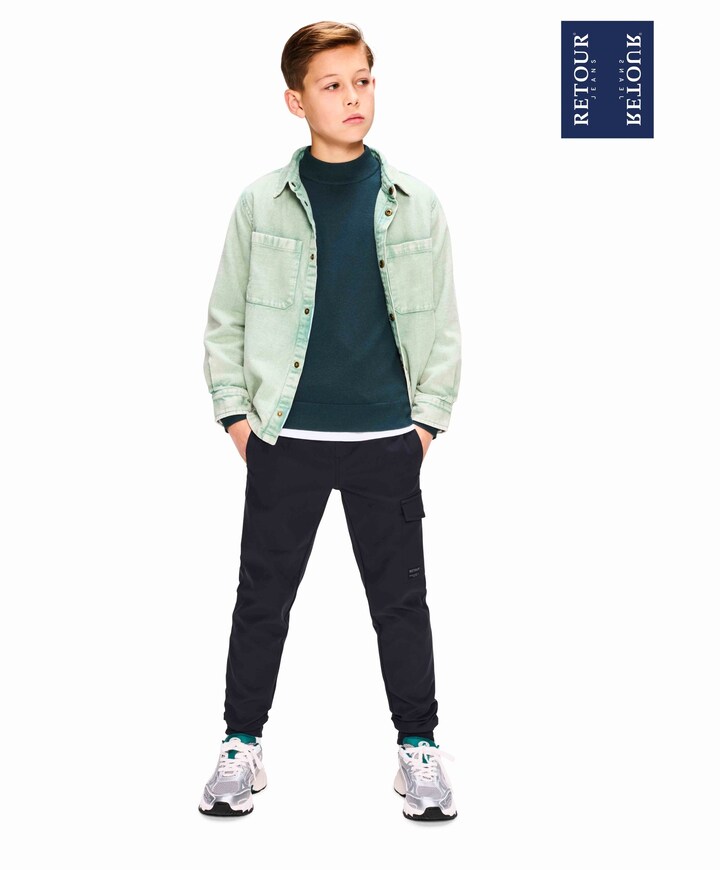 Hidde jongens broek grijs
