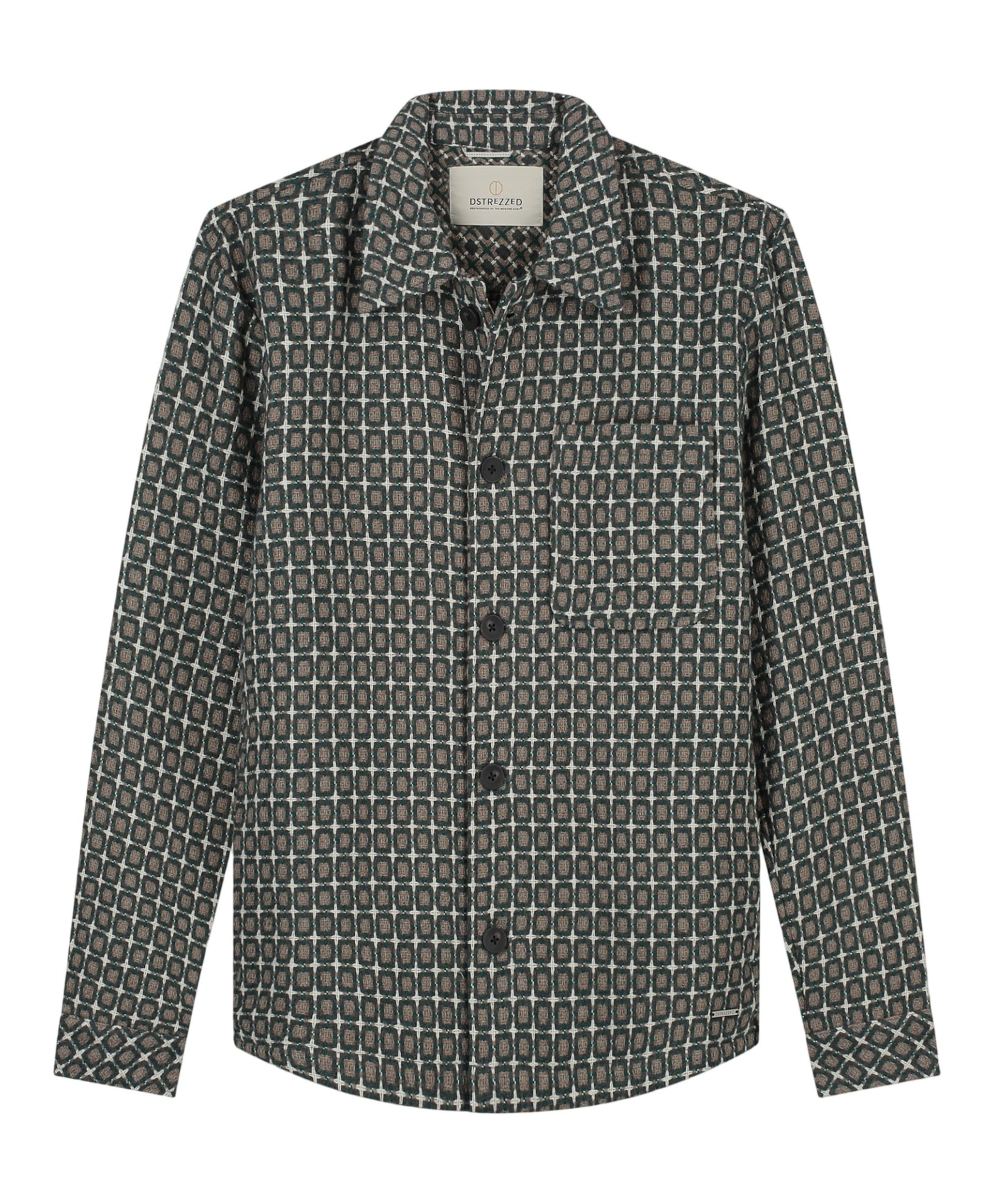 Heren overshirt bruin