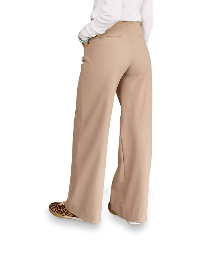Lexie bonded broek beige