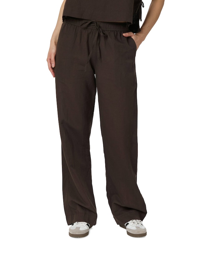 Sonar Linen Pants dames broek bruin