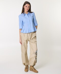Dames blouse blauw