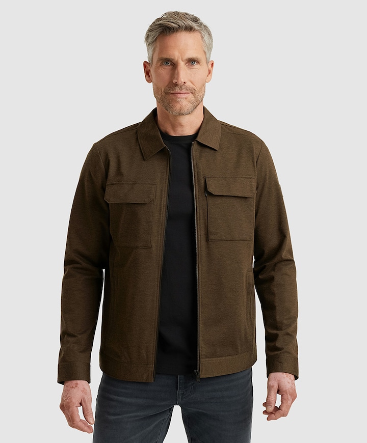 Overshirt bruin