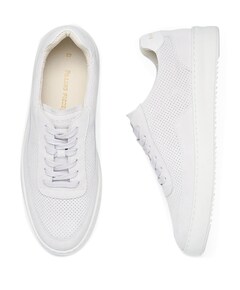 Mondo Suede Perforated heren sneakers wit