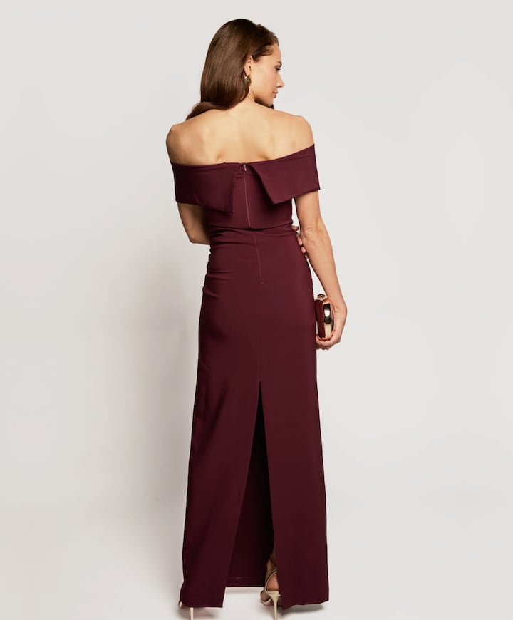 Dames jurk bordeaux