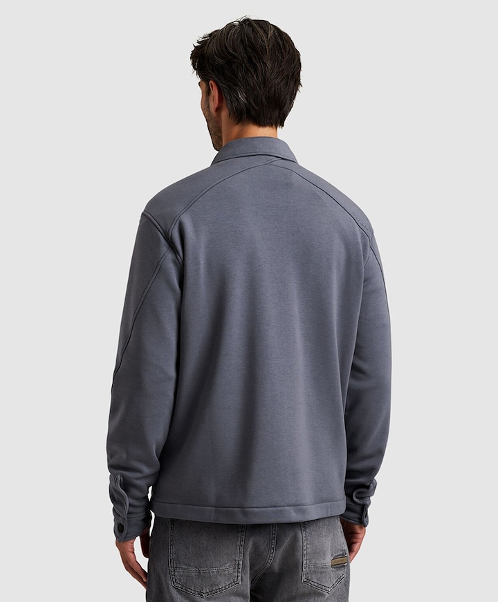 Heren overshirt grijs