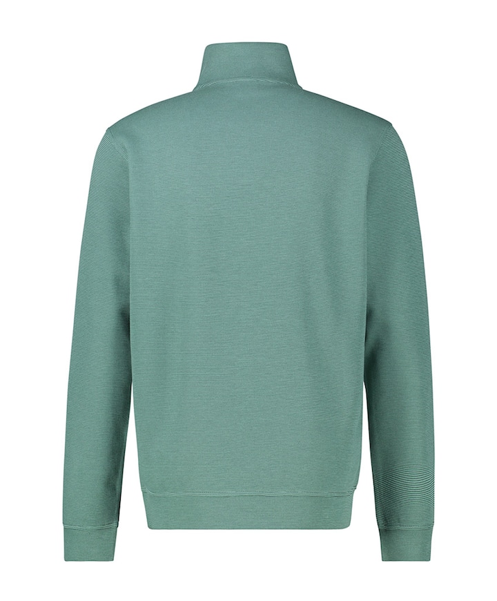 Trui met rits groen