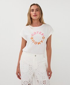 Dames T-shirt ecru