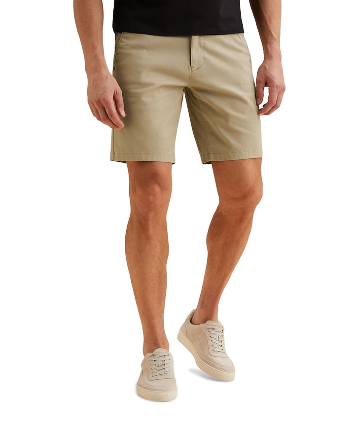 V65 DOBBY STRETCH PAKKET SH heren korte broek beige