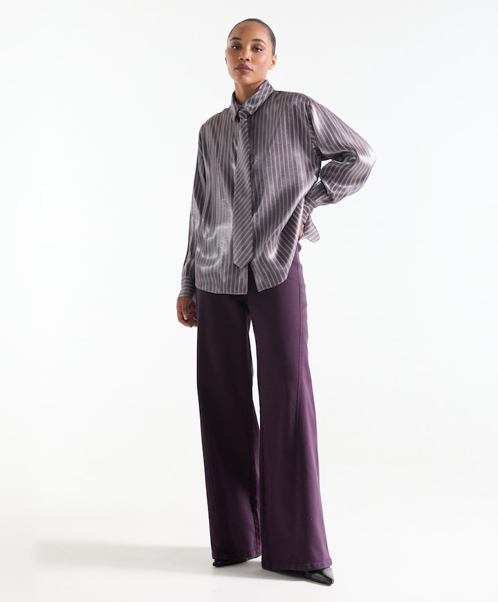 Dames blouse paars