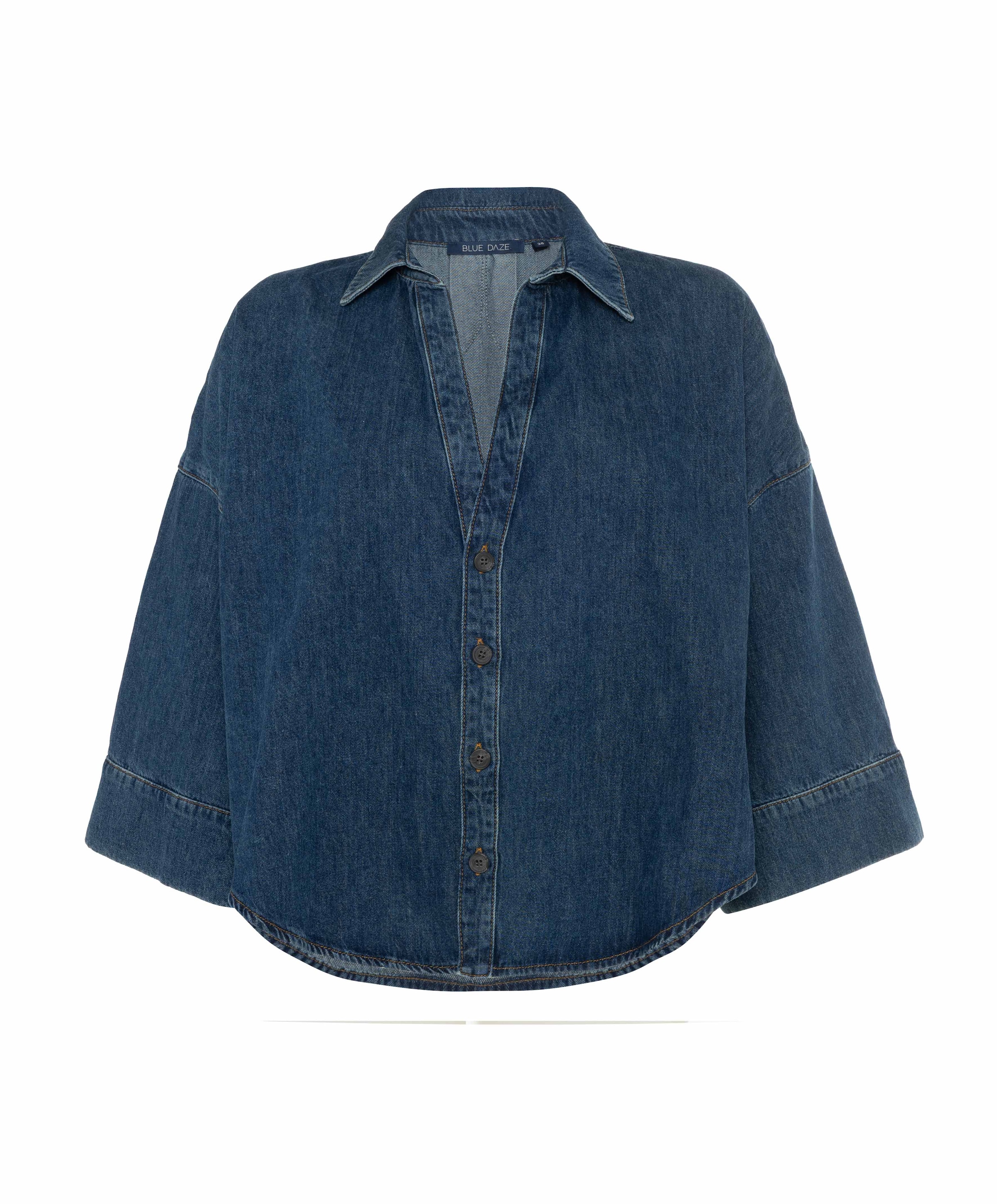 Dames blouse blauw