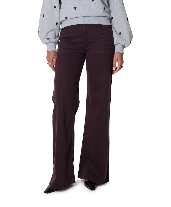 Thea Wide Leg jeans bordeaux