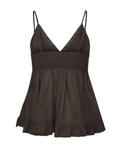 Dames top bruin