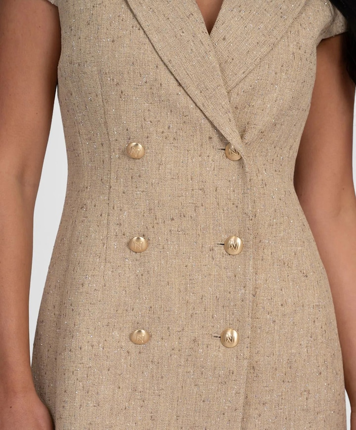 Dames jurk beige