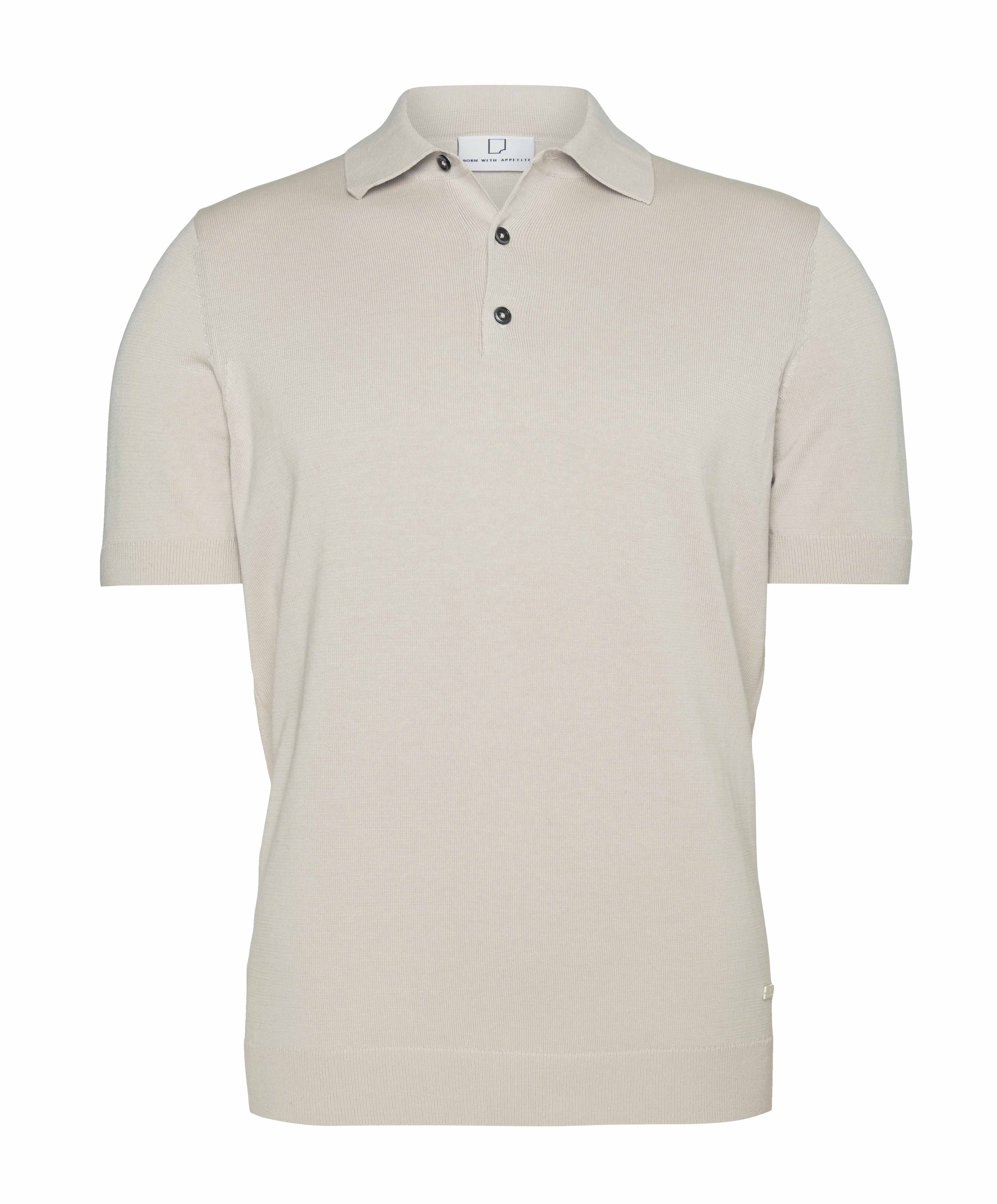 Heren polo beige