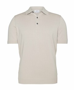 Heren polo beige
