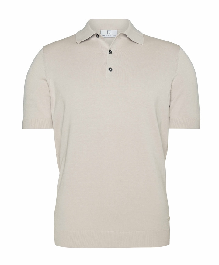 Heren polo beige