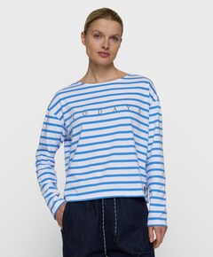 Dames longsleeve blauw