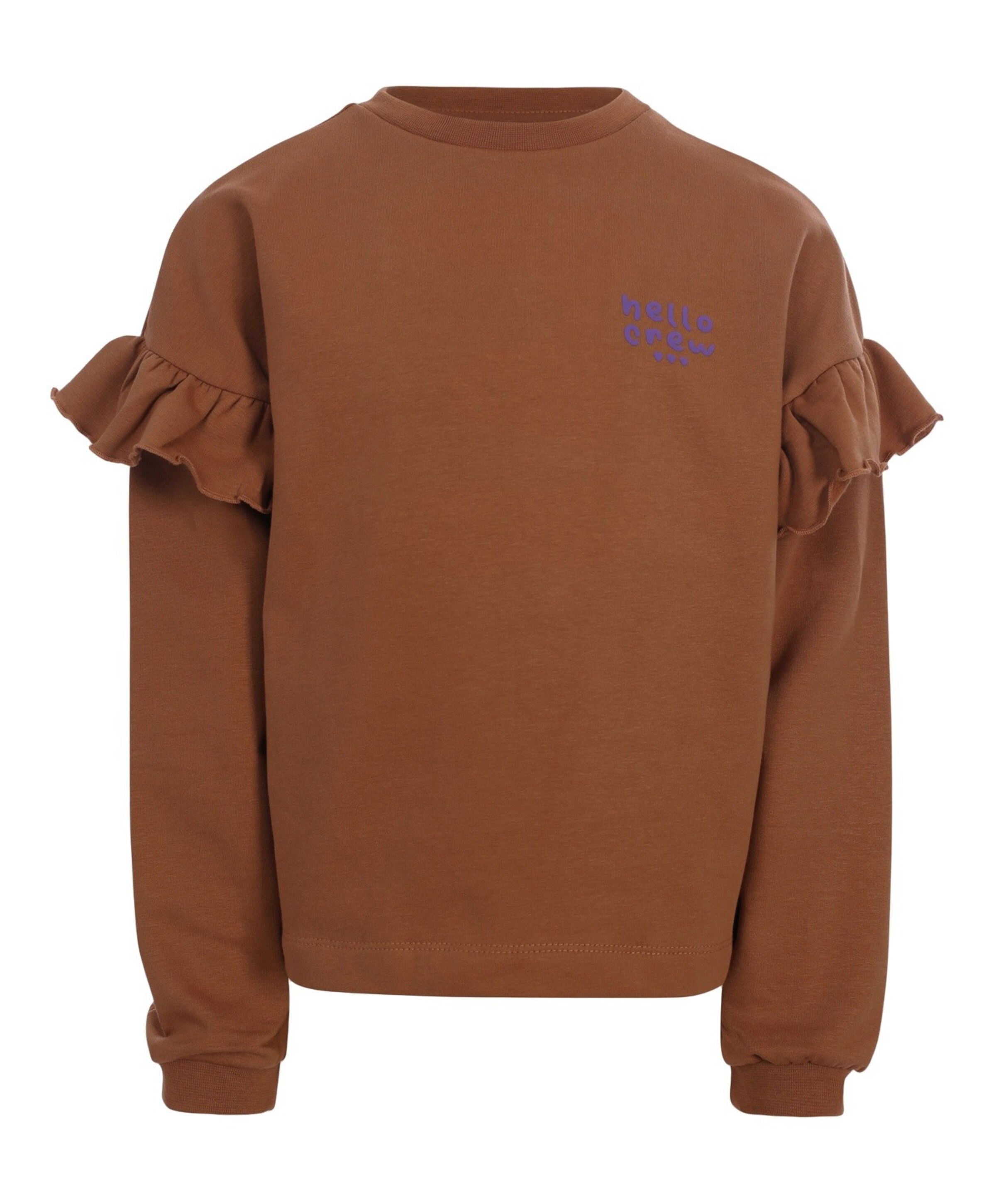 Meisjes sweater bruin