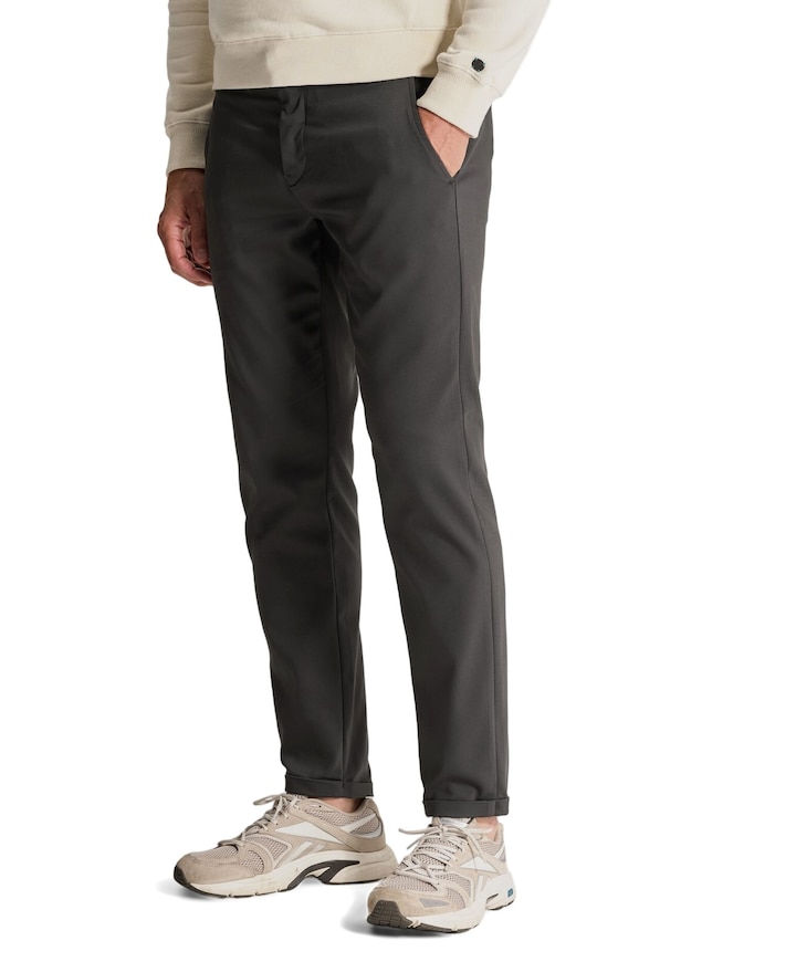 CYLAS TAPERED CHINO MEGDA POWER heren broek grijs