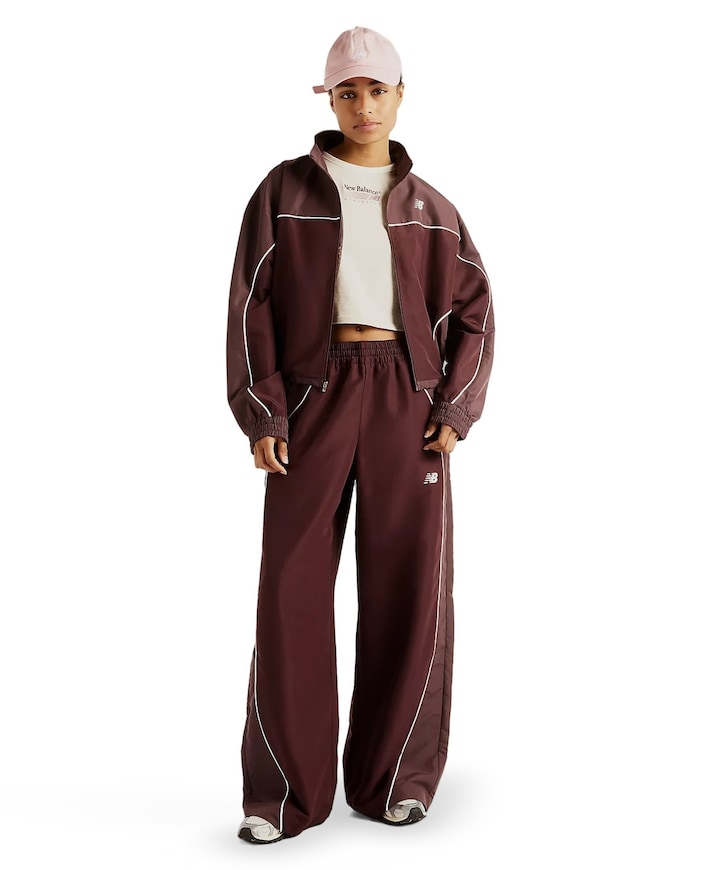 Trackside Woven Pant dames broek bordeaux