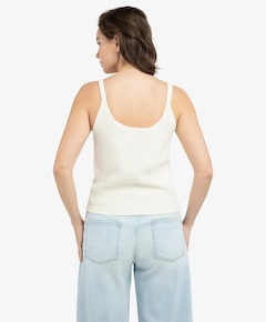 Dames top ecru