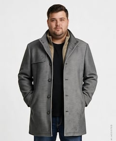 Heren jas grijs