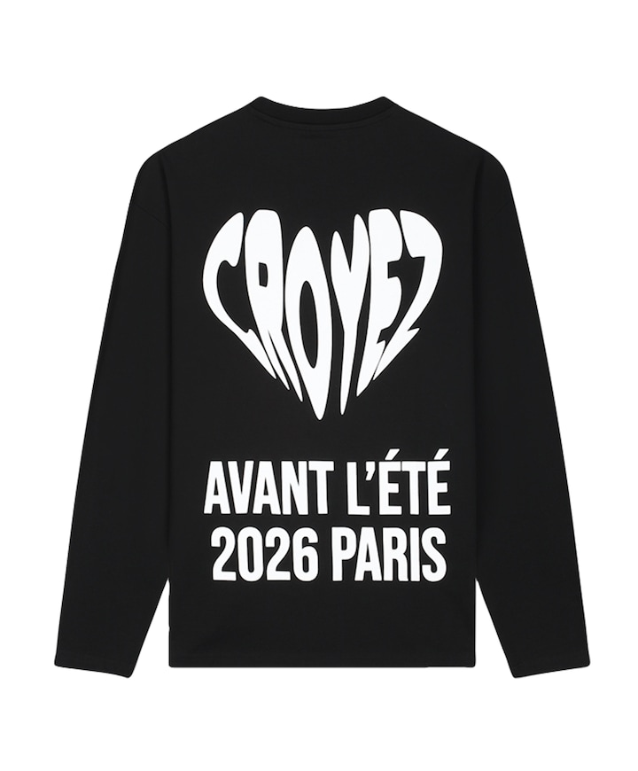 Heren longsleeve zwart