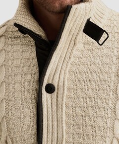 Heren vest ecru
