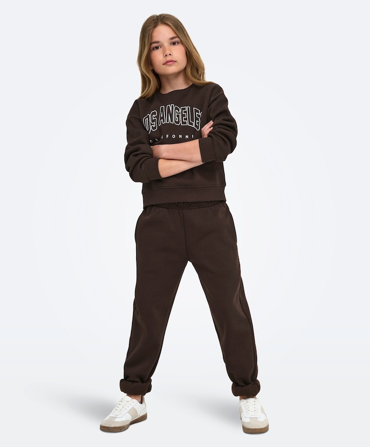 Meisjes sweater bruin