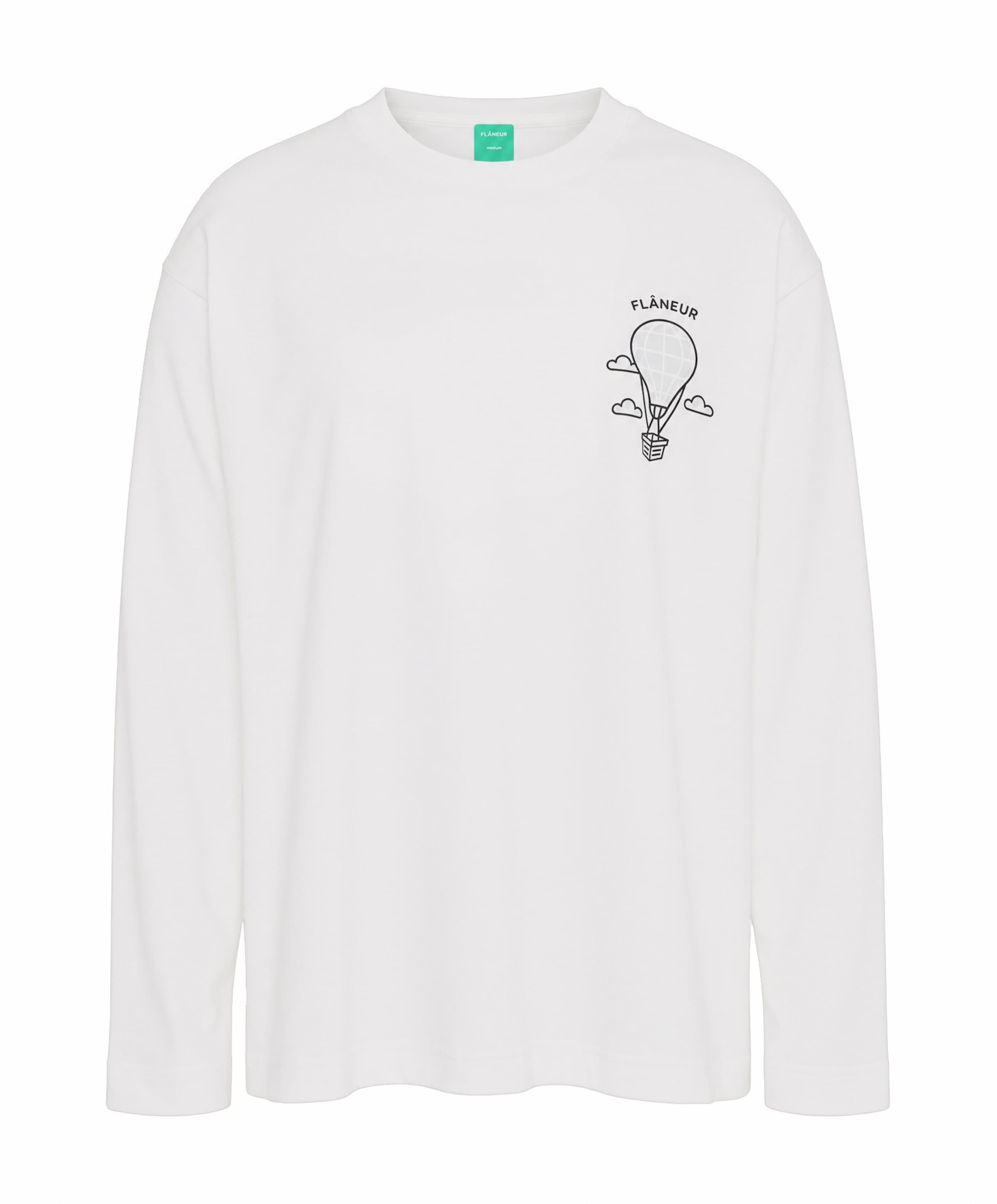 Heren longsleeve wit