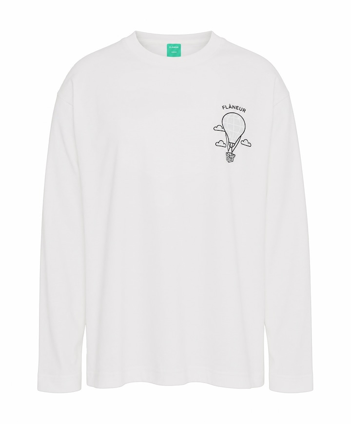 Heren longsleeve wit