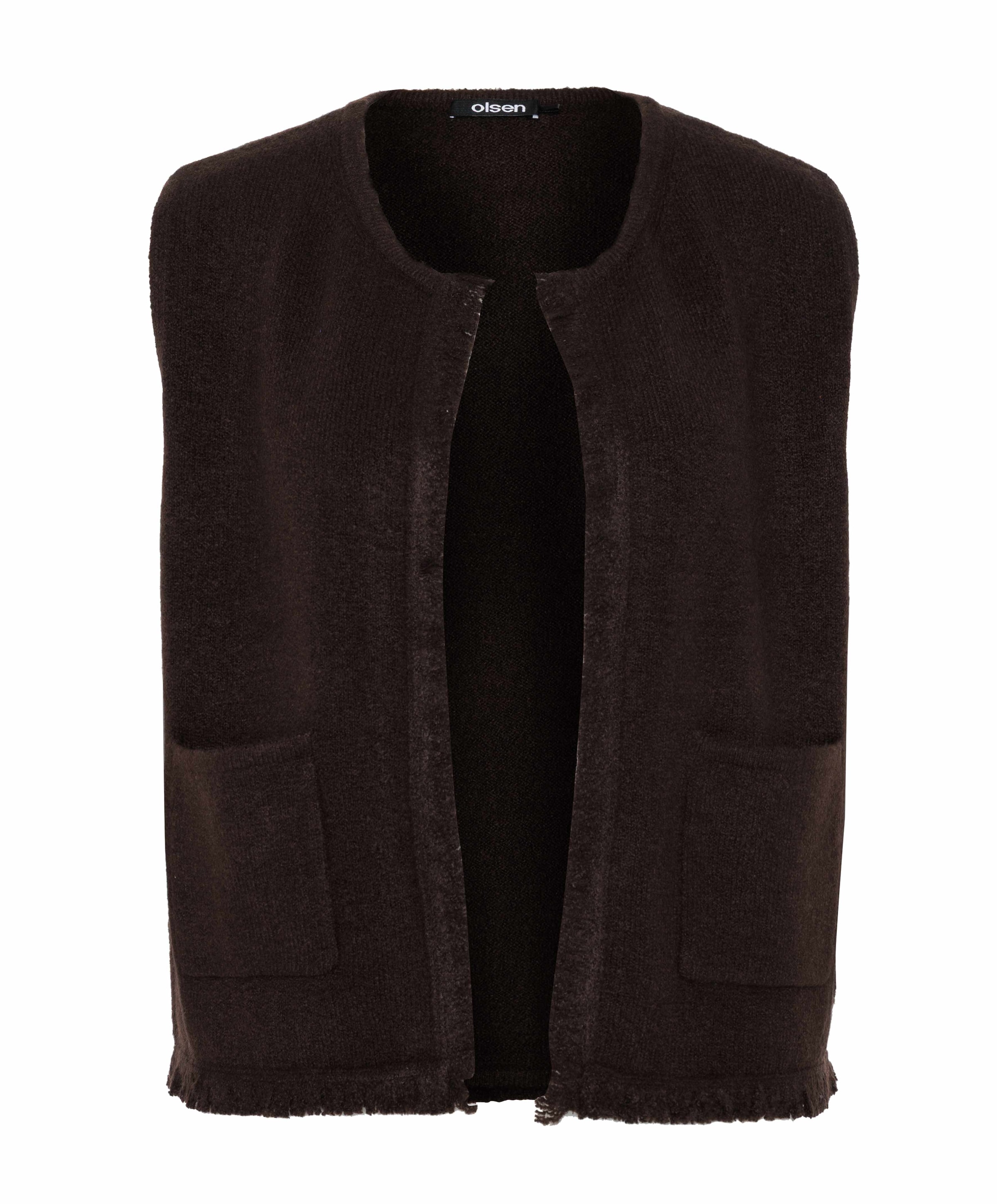 Dames gilet bruin