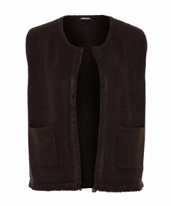 Dames gilet bruin