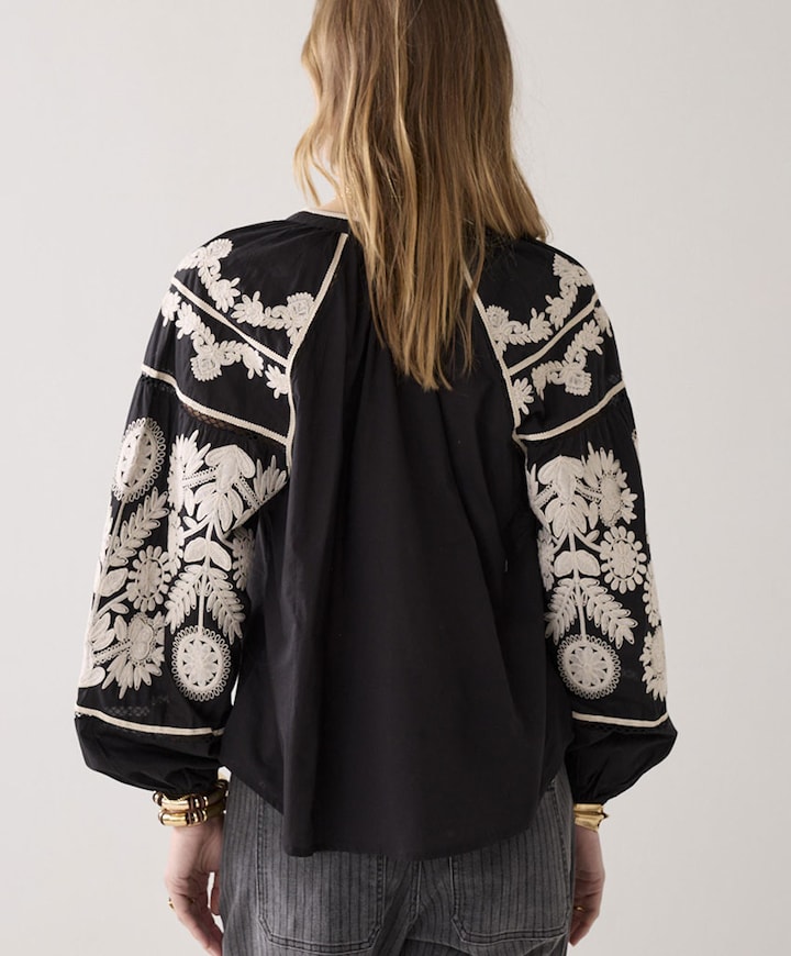 Dames blouse zwart