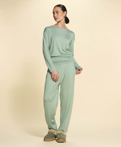 Dames pyjamatop groen