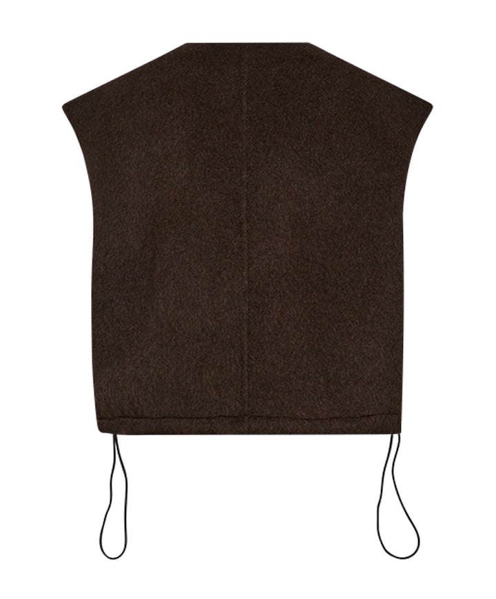 Dames gilet bruin
