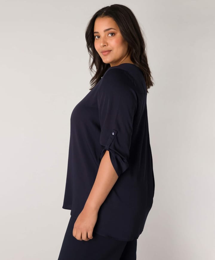 Dames blouse blauw