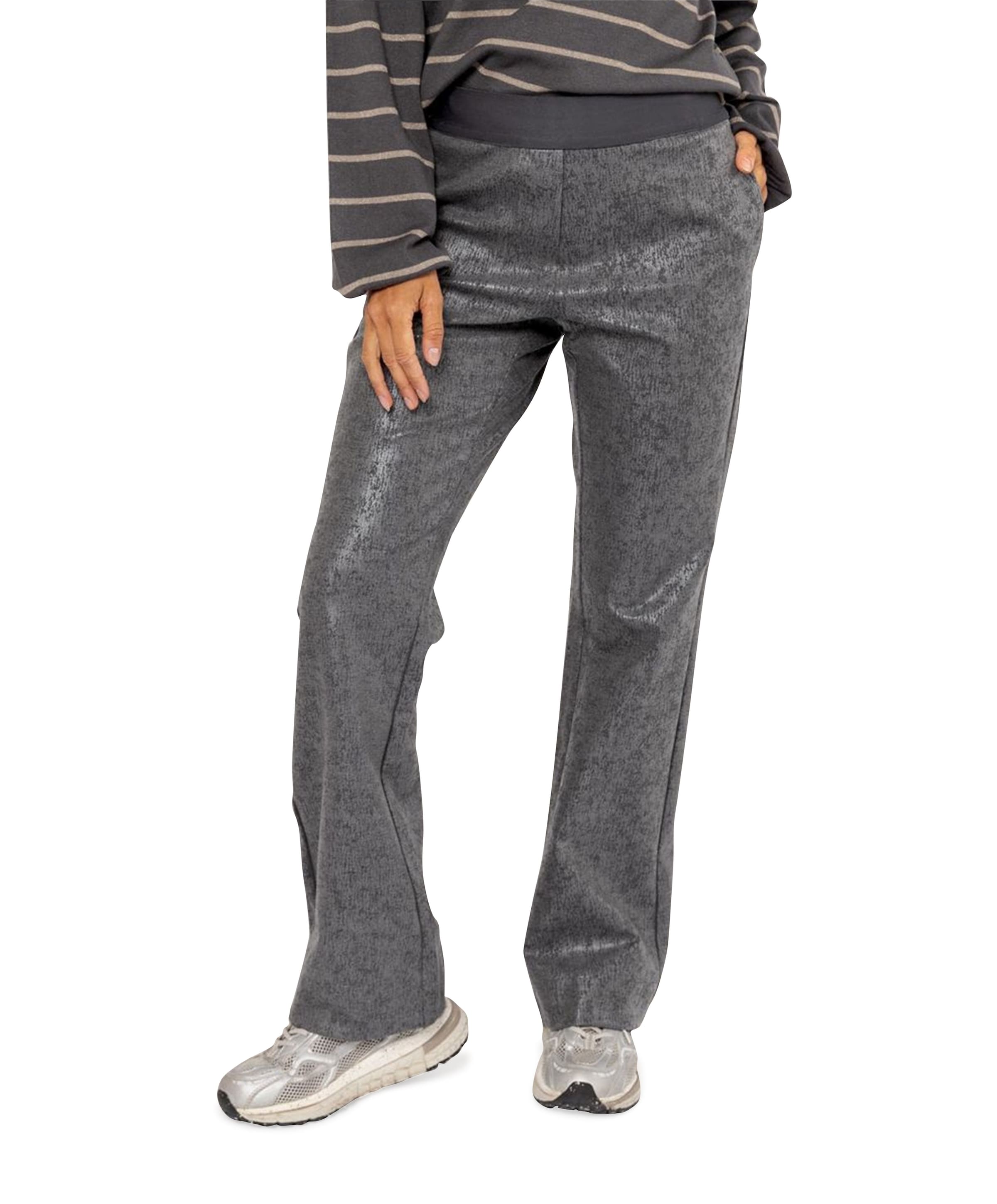 Shiny broek grijs