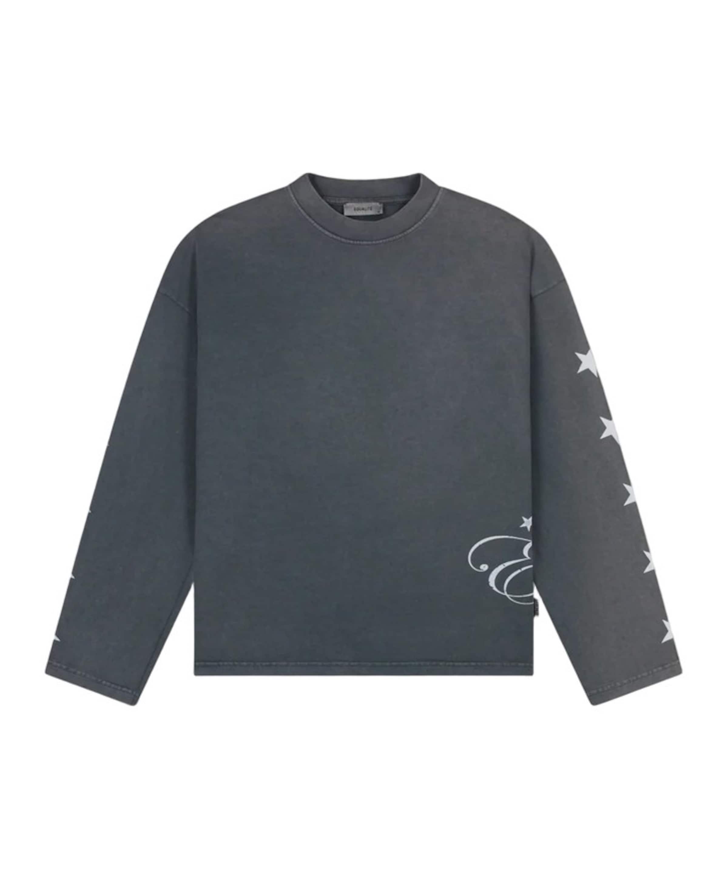 Uniseks longsleeve grijs