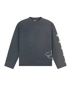 Uniseks longsleeve grijs