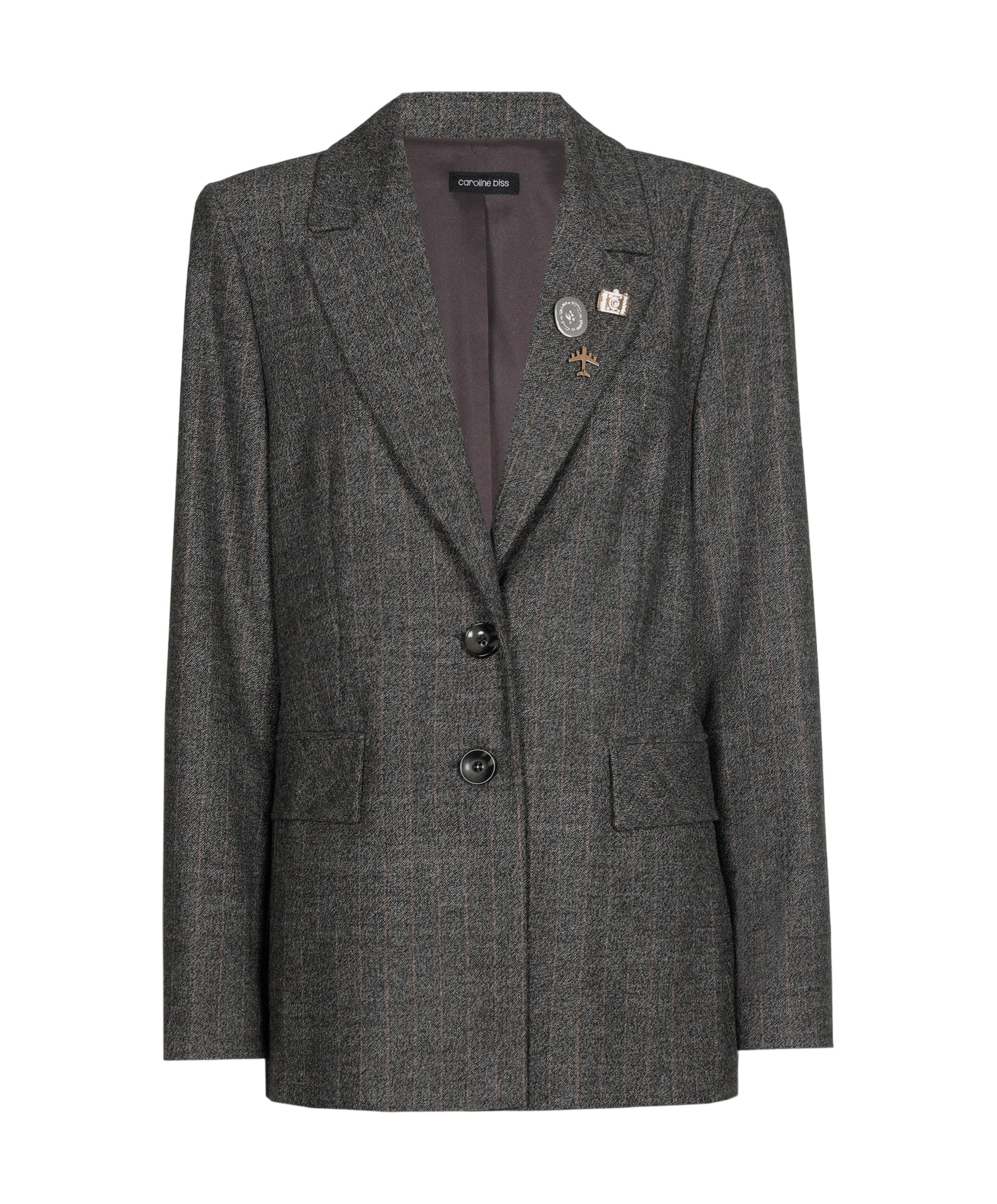 Dames blazer grijs