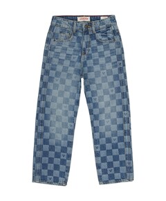 Cadore check jongens jeans blauw