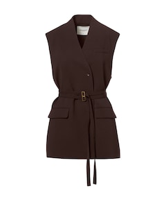 Dames gilet bruin