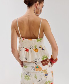 Dames top beige