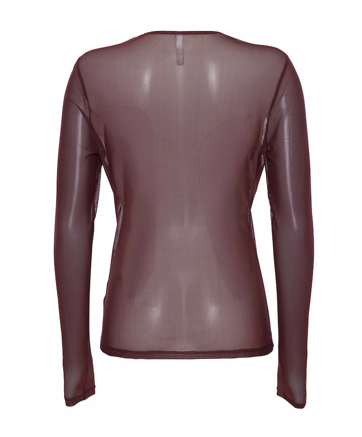 Dames longsleeve bordeaux