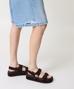 Bigmona dames sandalen bruin