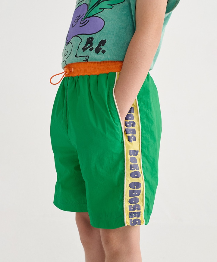 Tracksuit bermuda jongens korte broek groen