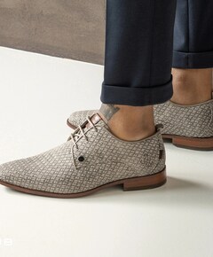 Greg braid heren veterschoenen beige